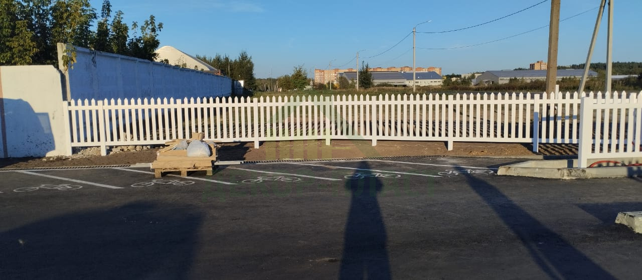 Проект установки пластикового ограждения на парковке завода "Бытпласт", г.Егорьевск