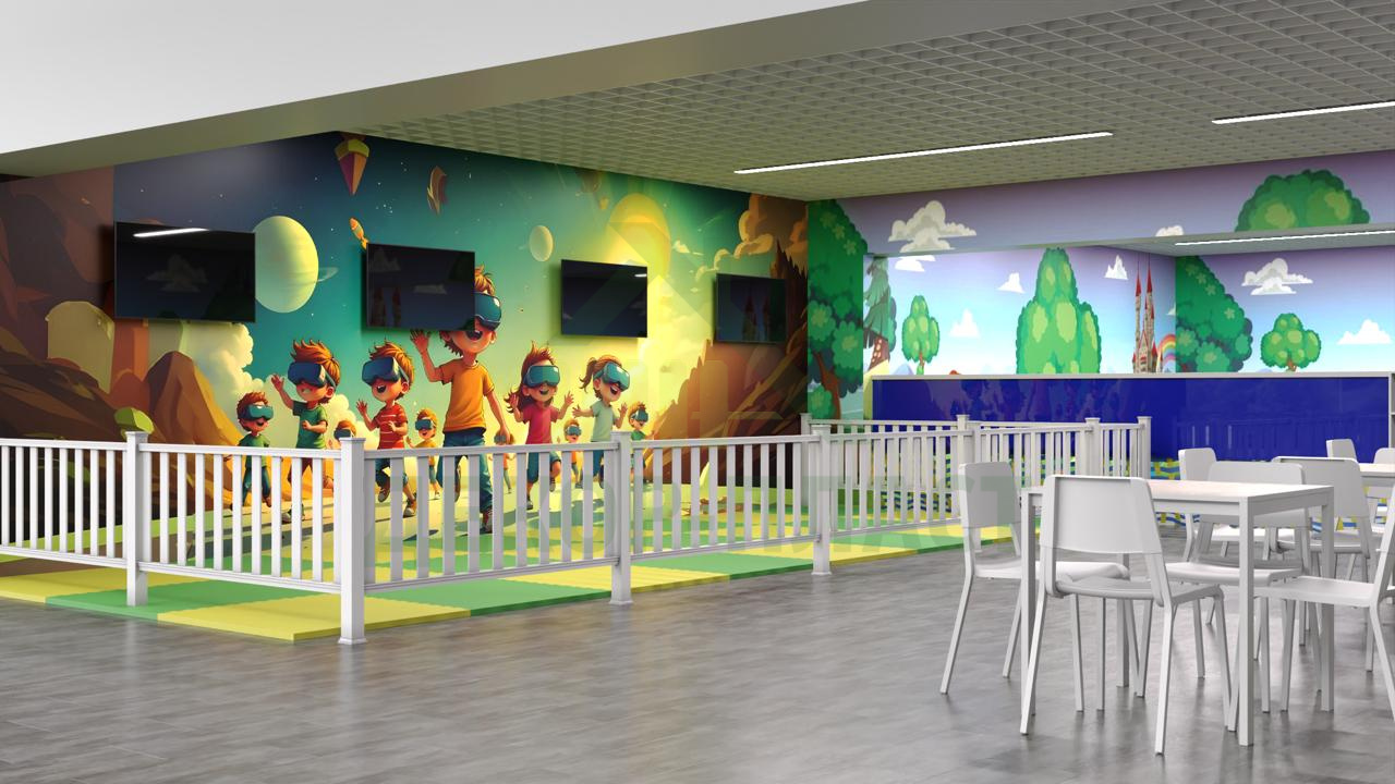 Проект установки ограждения в детском развлекательном центре  Funny Пупс, г.Саранск