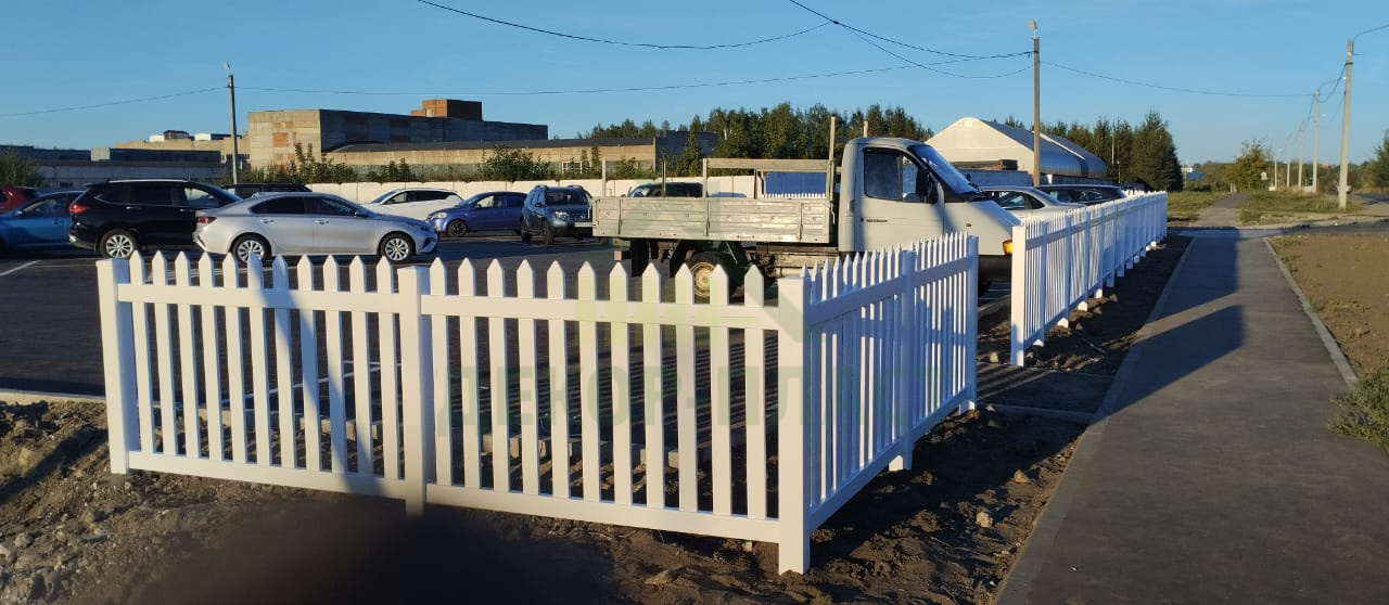 Проект установки пластикового ограждения на парковке завода "Бытпласт", г.Егорьевск