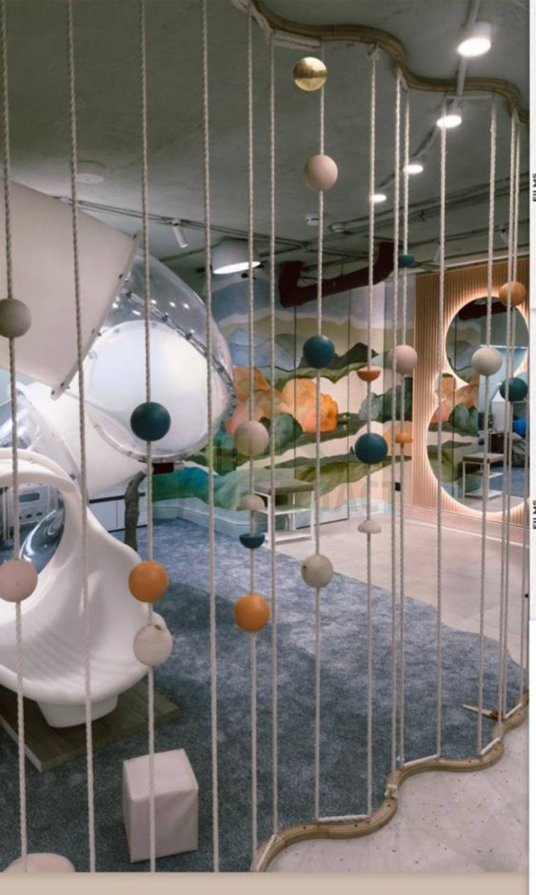 Проект установки декоративного защитного ограждения для детской игровой зоны в кафе "Неваляшка" в Москве