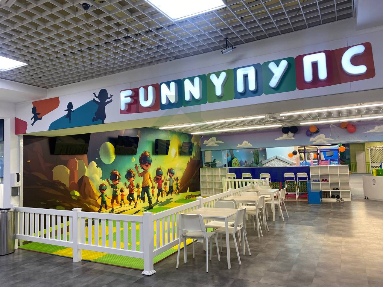 Проект установки ограждения в детском развлекательном центре  Funny Пупс, г.Саранск