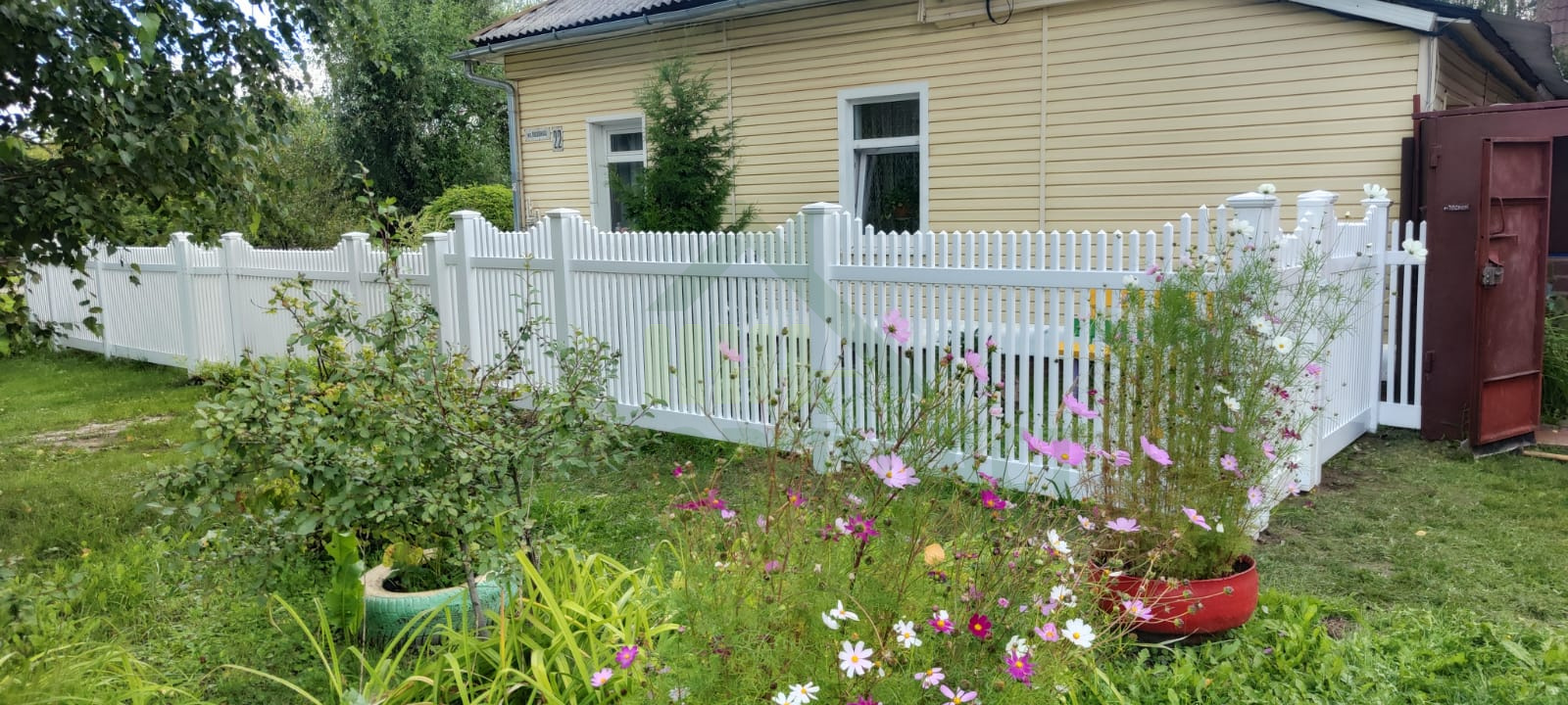 Проект по замене деревянного ограждения для палисадника на пластиковое в г.Коломна